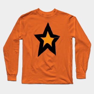 Cracked Gold Star Long Sleeve T-Shirt